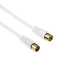 Hama Antenna Cable Coaxial Male Plug - Female Jack, 10m, 85dB, gold-plated (00043018)